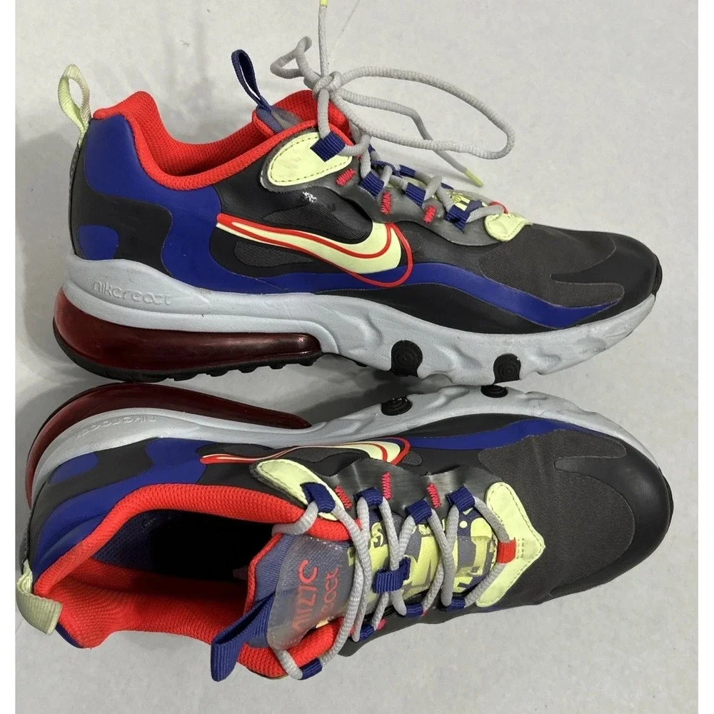 NIKE AIR MAX 270 REACT GRADE SCHOOL US Sz 5.5Y Euro 38 STYLE # CT1630-001‎